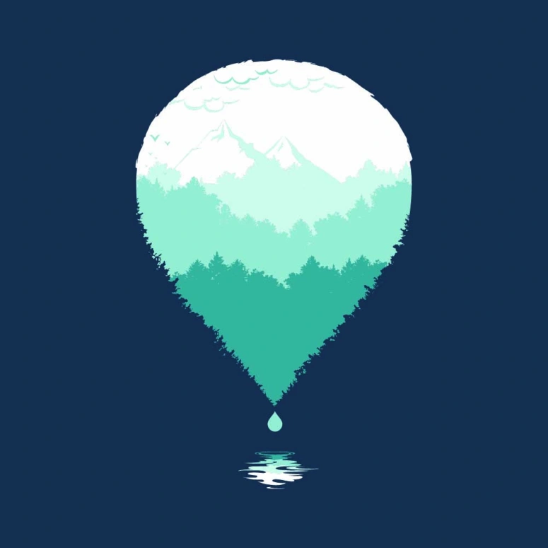 Ballon ml - Moonlit Ocean