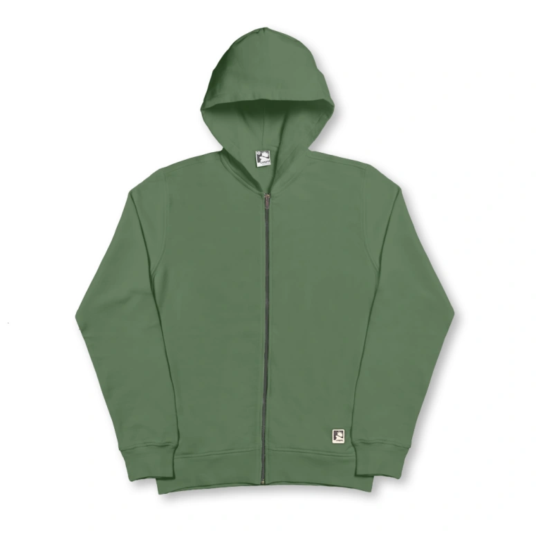 Basic Hoodie Jacket - Vineyard Green