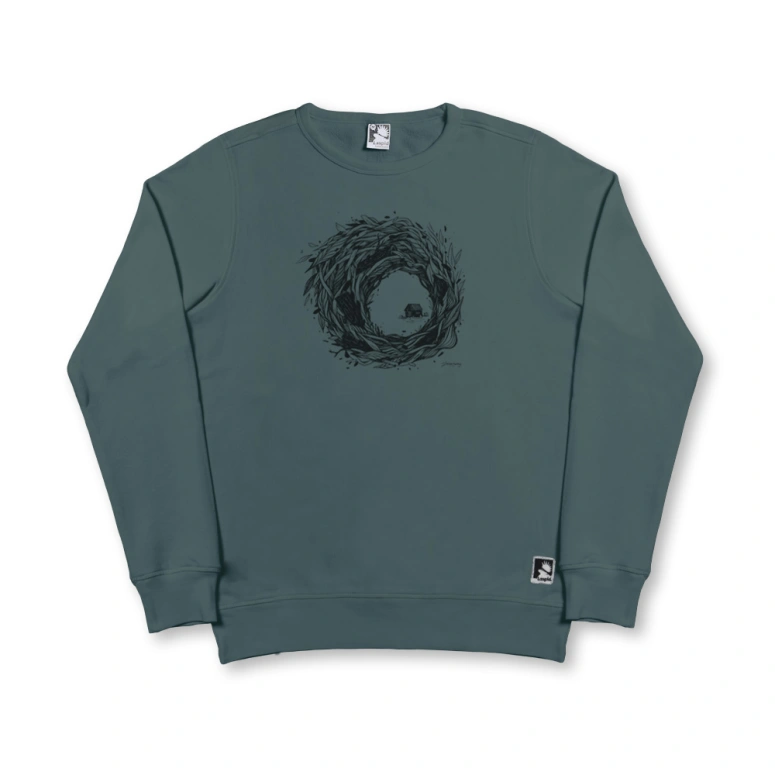 Refuge Crew Sweat - Silver Pine
