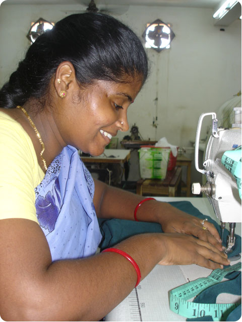 couturière Inde Laspid