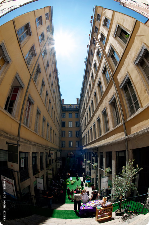 Le Passage Thiaffait pris avec un Fish eye