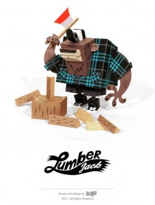 tougui-papertoy-ours